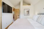 Upstairs Third Bedroom with Queen Bed at Driftwood Cottage